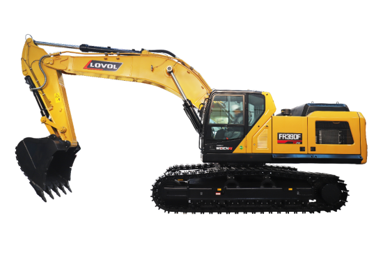 雷沃FR390F全电控挖掘机，顶级配置，节能高效！