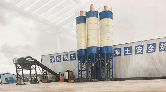 山推建友W3B-800稳定土拌合站应用青海国道建设