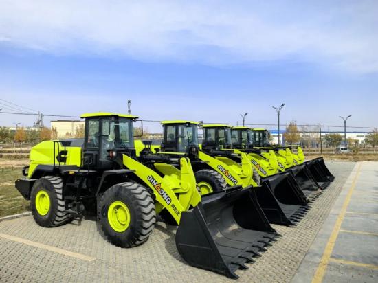 捷报频传！晋工新能源电动装载机批量交付新疆