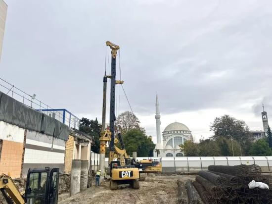 卡特底盘加持 国际工程优选┃泰信KR360M多功能钻机攻克伊斯坦布尔地质难题