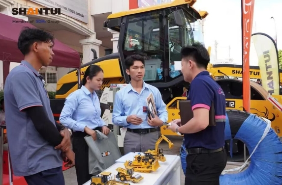 山推亮相柬埔寨国际建筑工业展，硬核实力圈粉东南亚