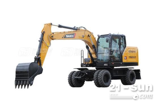 搞工程要赚稳钱？选三一SY155W运动版轮挖，皮实耐造还高效