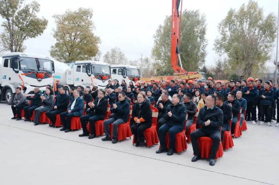 甘肃首批三一砼行电动搅拌车批量交付！