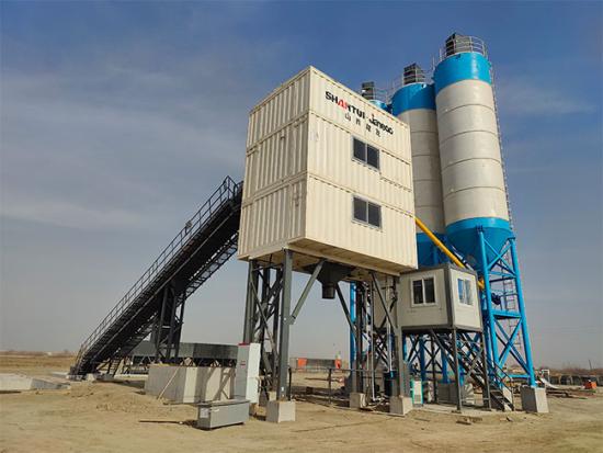 赋能“一带一路”基建提速 | 山推建友E5L搅拌站成功落地乌兹别克斯坦