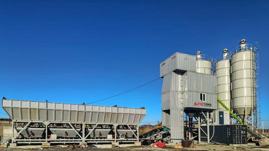 方圆HZS120D型搅拌站持续落户海外