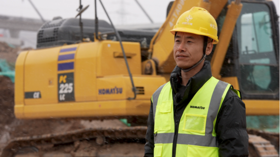 小松PC225LC-11M1硬核助力西安东站配套项目高效推进