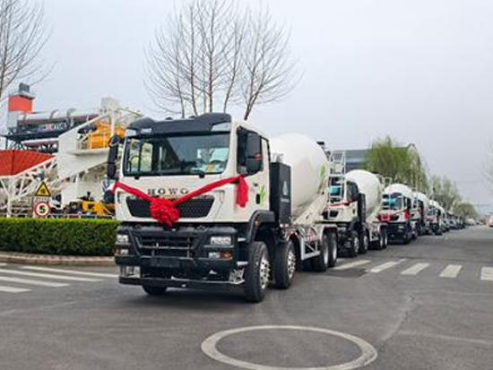 山推建友純電攪拌車批量發(fā)往天津市場(chǎng)