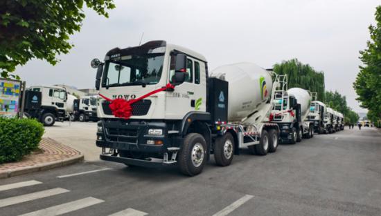 山推建友纯电搅拌车批量发往天津市场